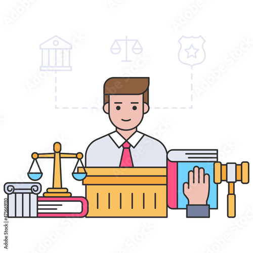 A perfect design illustration of witness