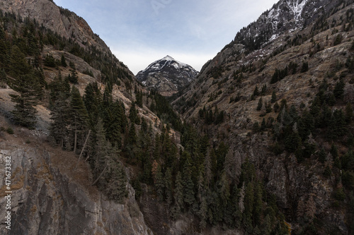 Peaking through tthe mountains 