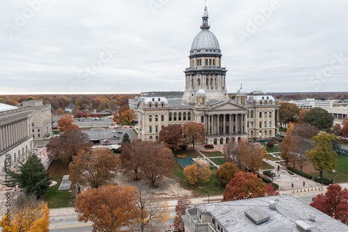 Aerial photo of Springfield Il Capital  photo