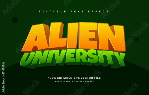 alien text effect