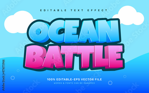 ocean text effect