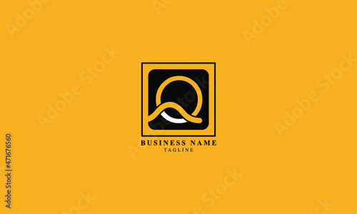 AQ, QO, OQ, QA, Abstract initial monogram letter alphabet logo design