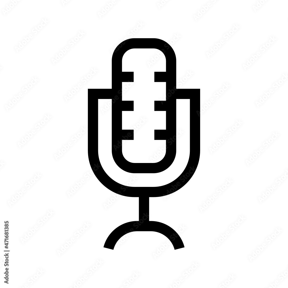 Microphone icon isolated on white background Microphone icon isolated on white background
