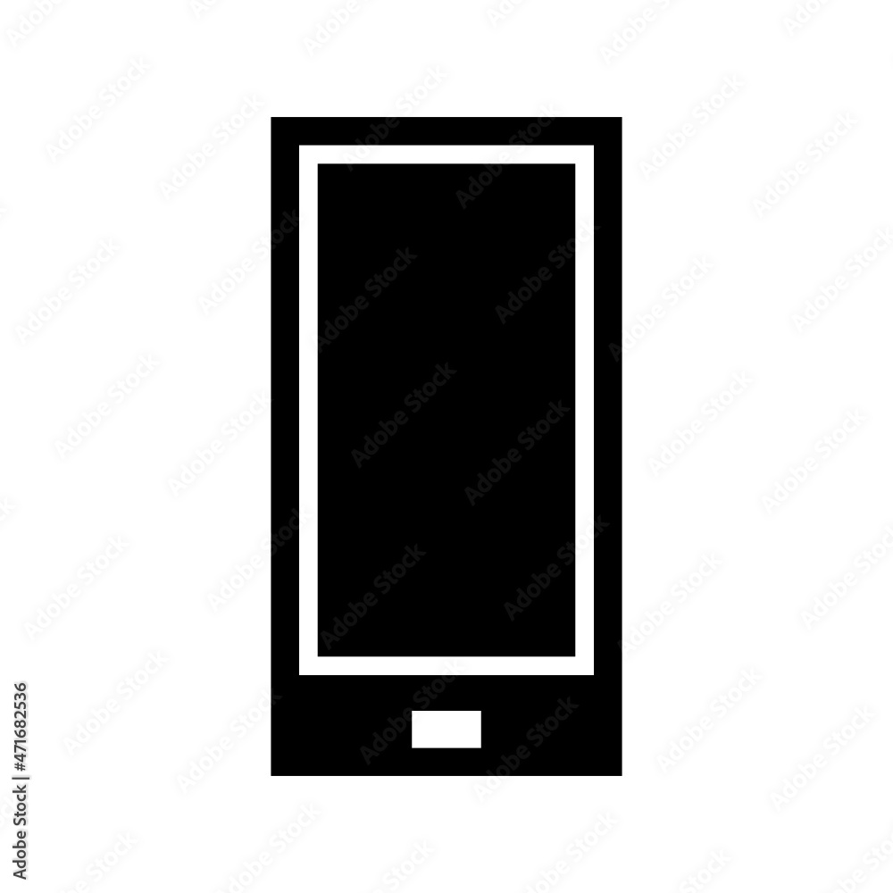 Smartphone icon isolated on white background Smartphone icon isolated on white background