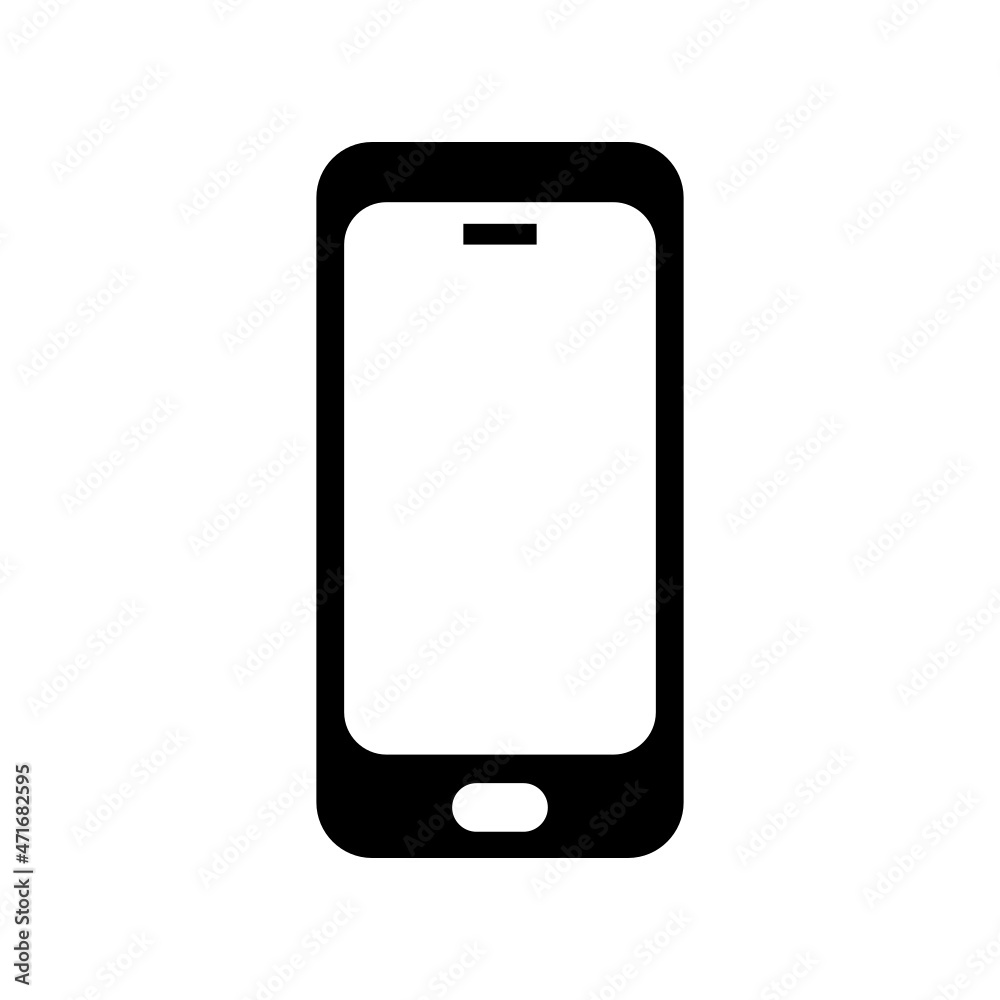 Smartphone icon isolated on white background Smartphone icon isolated on white background