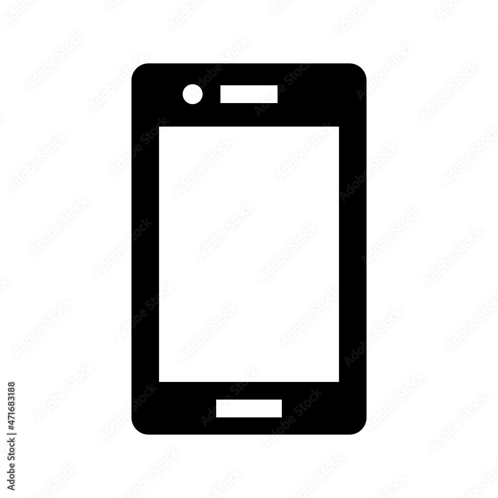 Smartphone icon isolated on white background Smartphone icon isolated on white background