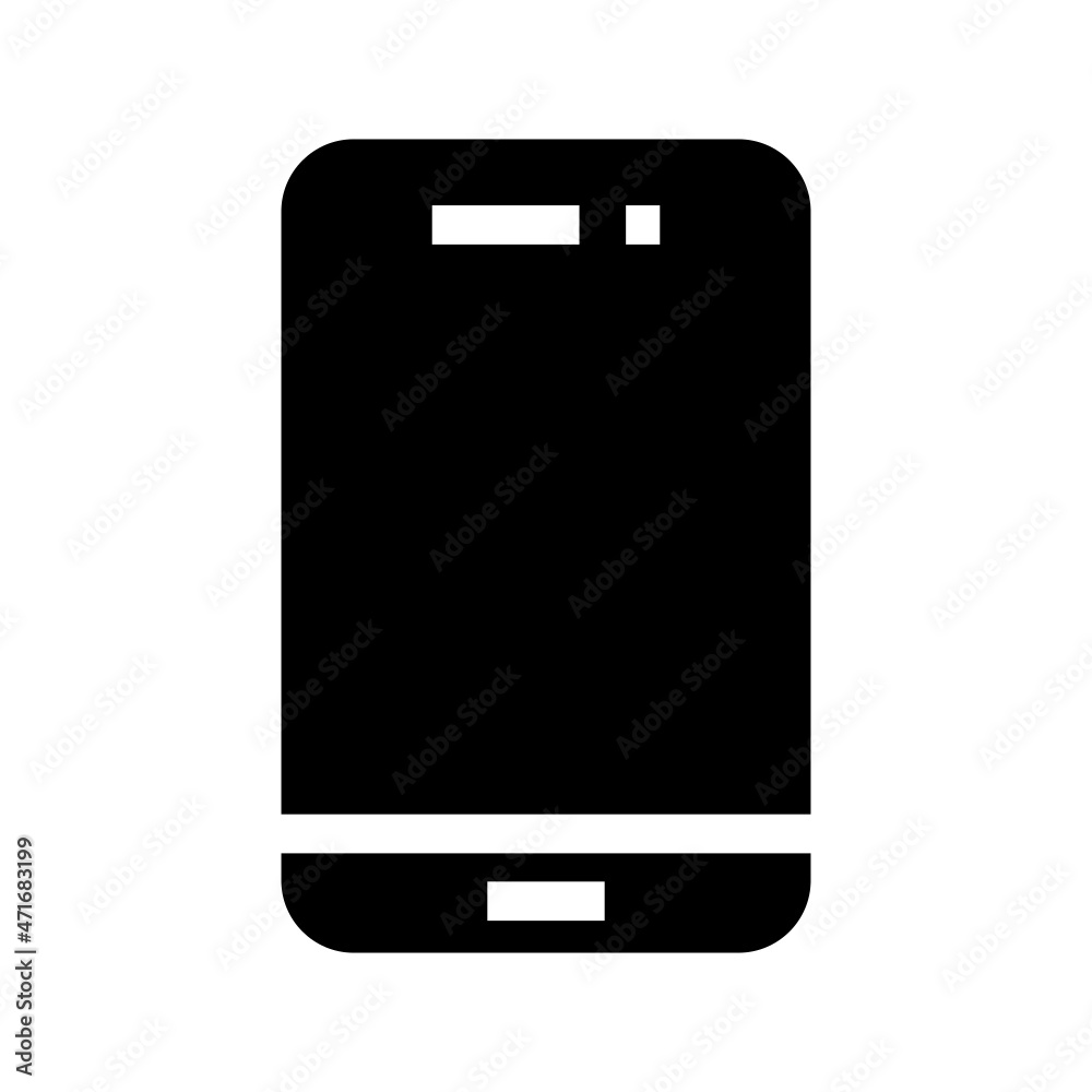 Smartphone icon isolated on white background Smartphone icon isolated on white background