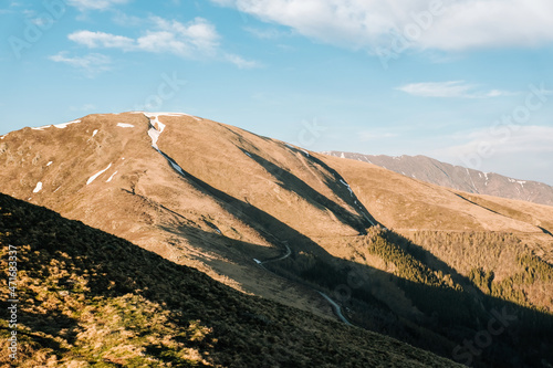 Sonnenuntergang Berge Tessin