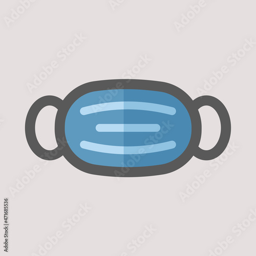 face mask flat icon design