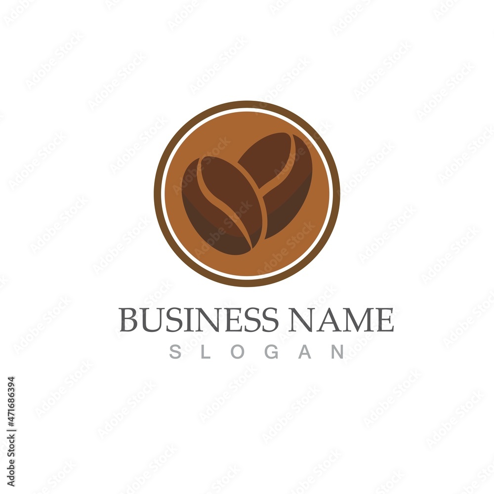 coffee bean icon vector coffee bean icon vector