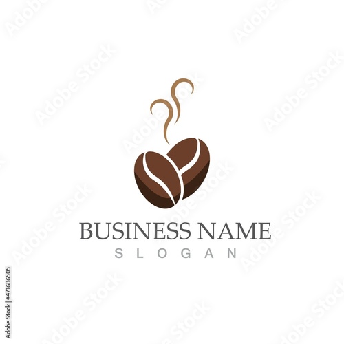 coffee bean icon vector