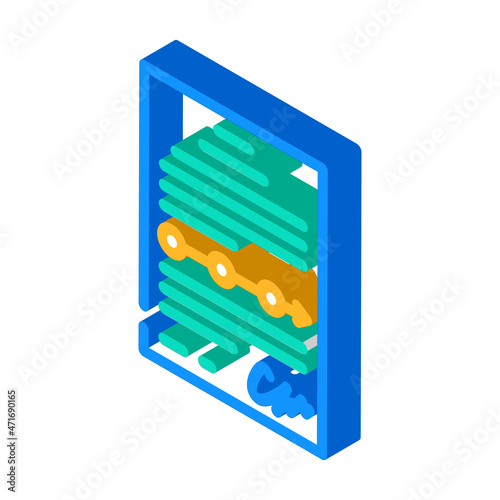 approved plan isometric icon vector. approved plan sign. isolated symbol illustration