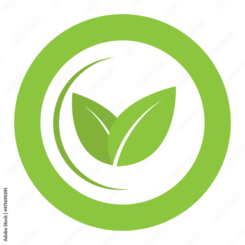 Vegetarian diet logo illustration. Organic, bio, eco symbol on a white background. Vegetarian diet logo illustration. Organic, bio, eco symbol on a white background.