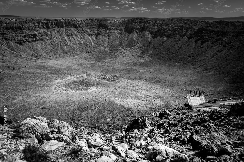 Arizona crater - obrazy, fototapety, plakaty 