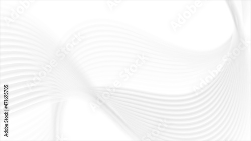 Refracted curved waves abstract grey background