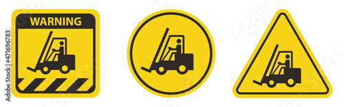Warning Do not operate the forklift