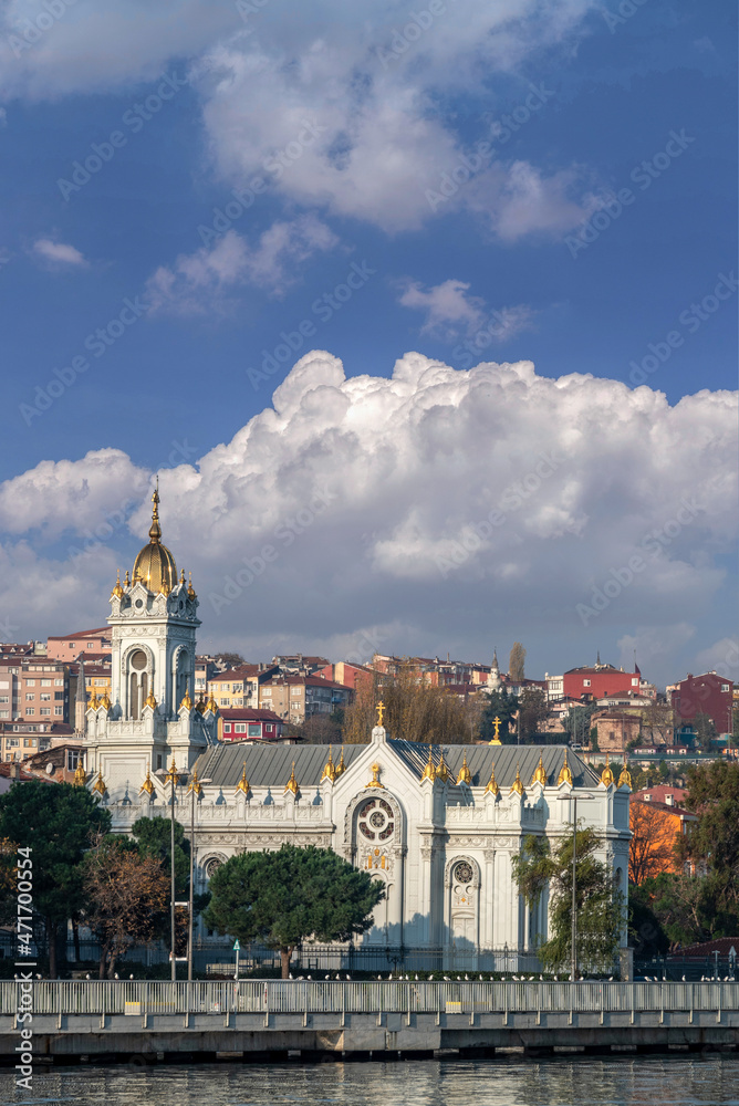 The Metal church of St Stefan, near the Golden Horn in the historical part of the peninsula between the Fener and Balat districts