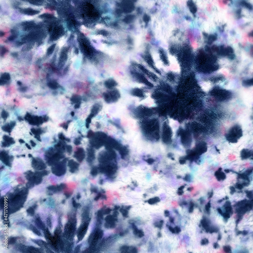 Tie dye shibori seamless pattern. Abstract texture.