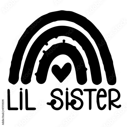 little sister logo inspirational quotes typography lettering design