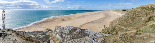 Grande plage dans le cotentin