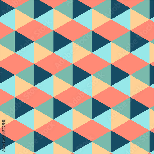 Modern and geometrical pattern for wallpaper in living room, babys room. Abstract and simple background. Simple. Polygonal pattern.