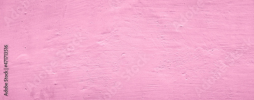 pink pastel concrete wall texture background, panoramic background