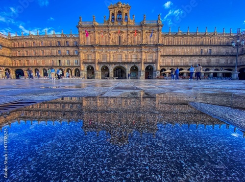 Plaza Mayor of Salamanca in Spain. photo