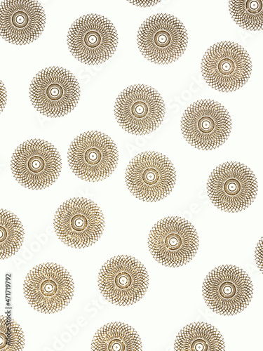 Gold mandalas on a white background, shiny ornaments on a white background, gold patterns on a white background, shiny drawings, gold sparkles