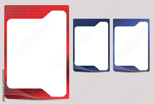 identification card frame template design photo