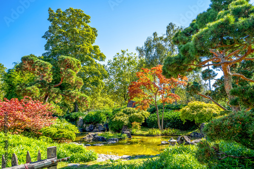 Japanischer Garten, Bietigheim Bissingen, Baden-Württemberg, Deutschland 