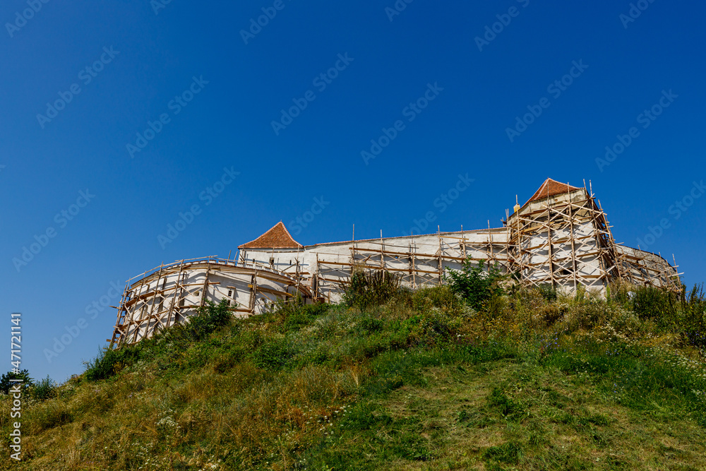 The castle of Rasnov or Rosenau in Romania