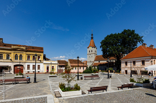 The city of Rasnov or Rosenau in Romania