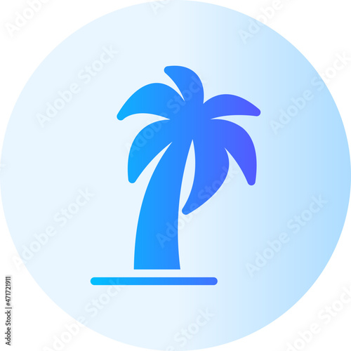 Palm gradient icon