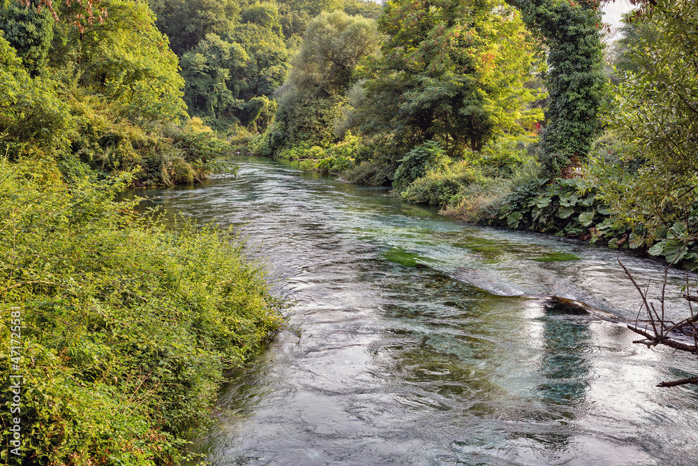 The Blue Eye water spring in Albania. The Blue Eye water spring in Albania.