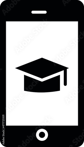 elearning icons mobile and smartphone