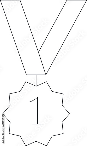 elearning icons medal and champion