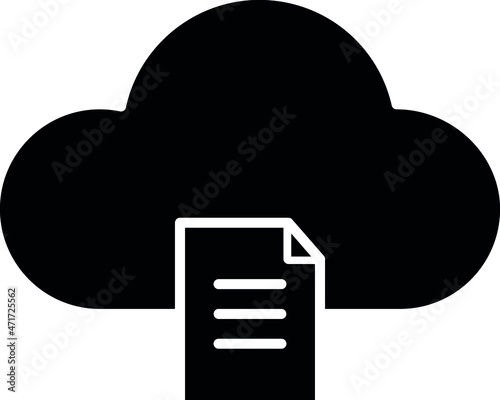 elearning icons cloud and cloud computing