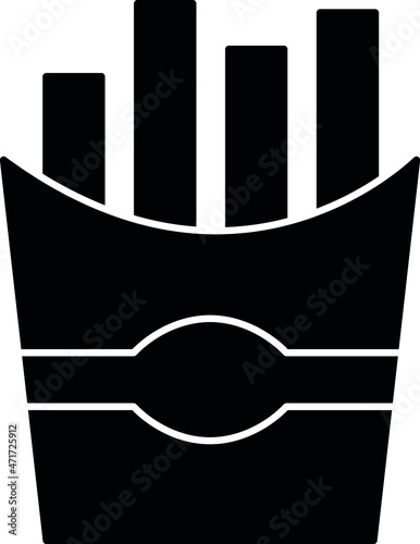 food icons fries  and french fries