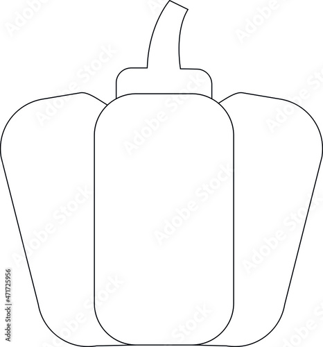 food icons capsicum and food
