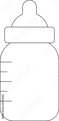 family icons baby feeder and milk bottle