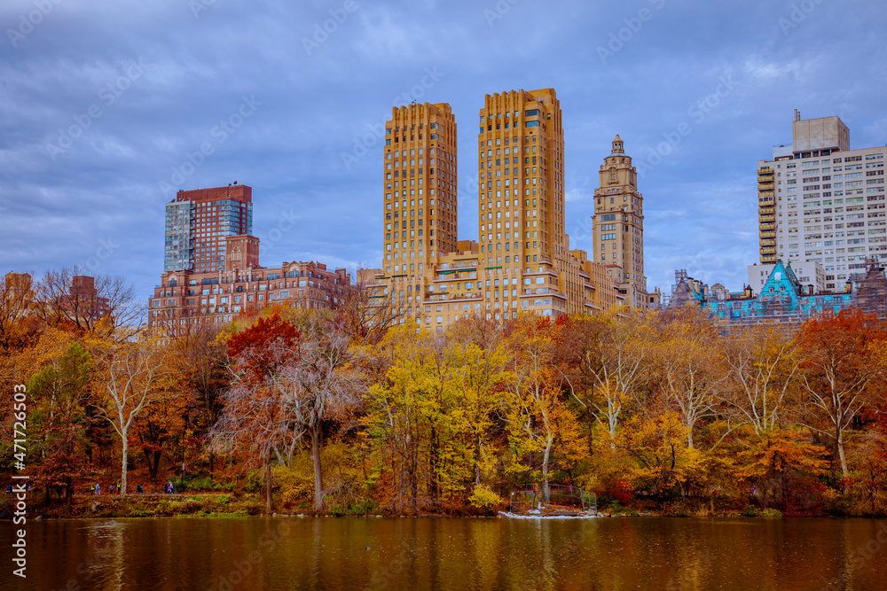 Obraz premium Autumn in central park, New York City
