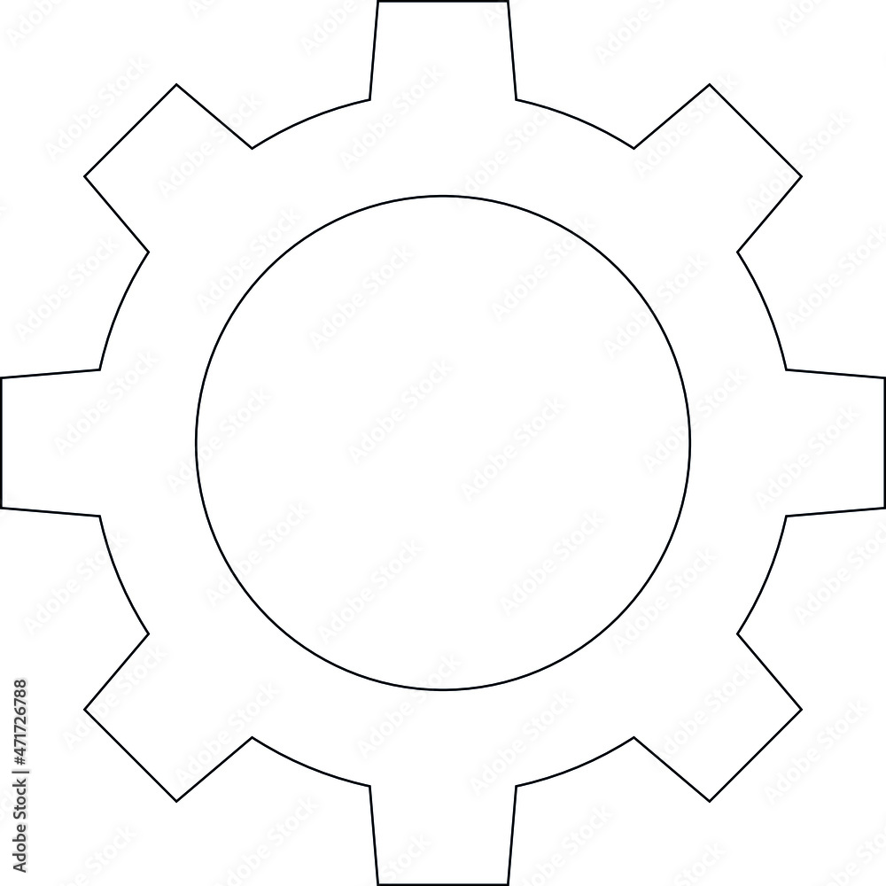 digital advertising icons setting and gear digital advertising icons setting and gear