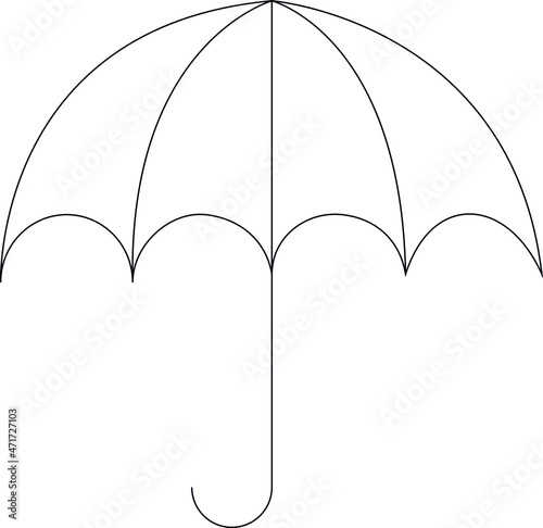 cyber security icons umbrella and rain