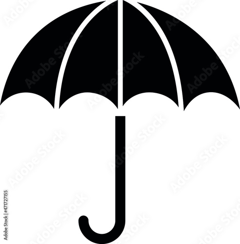 cyber security icons umbrella and rain