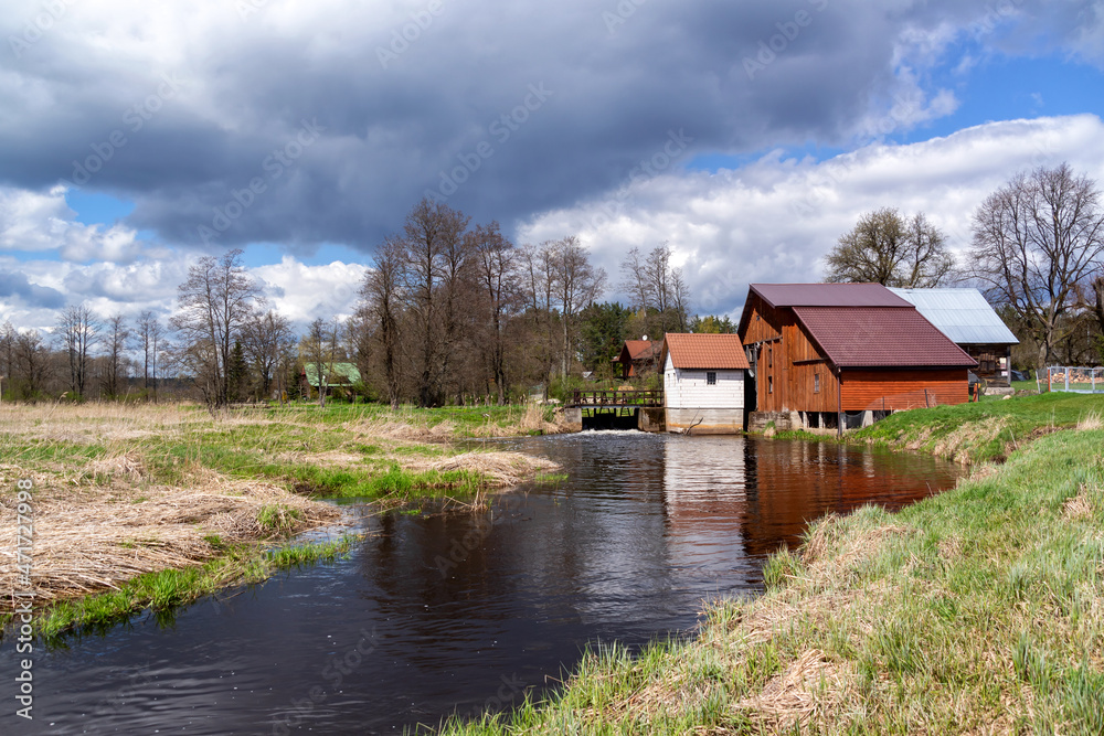 Krajobraz wiejski Podlasia, Polska Krajobraz wiejski Podlasia, Polska