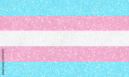 Glitter Transgender Pride Flag