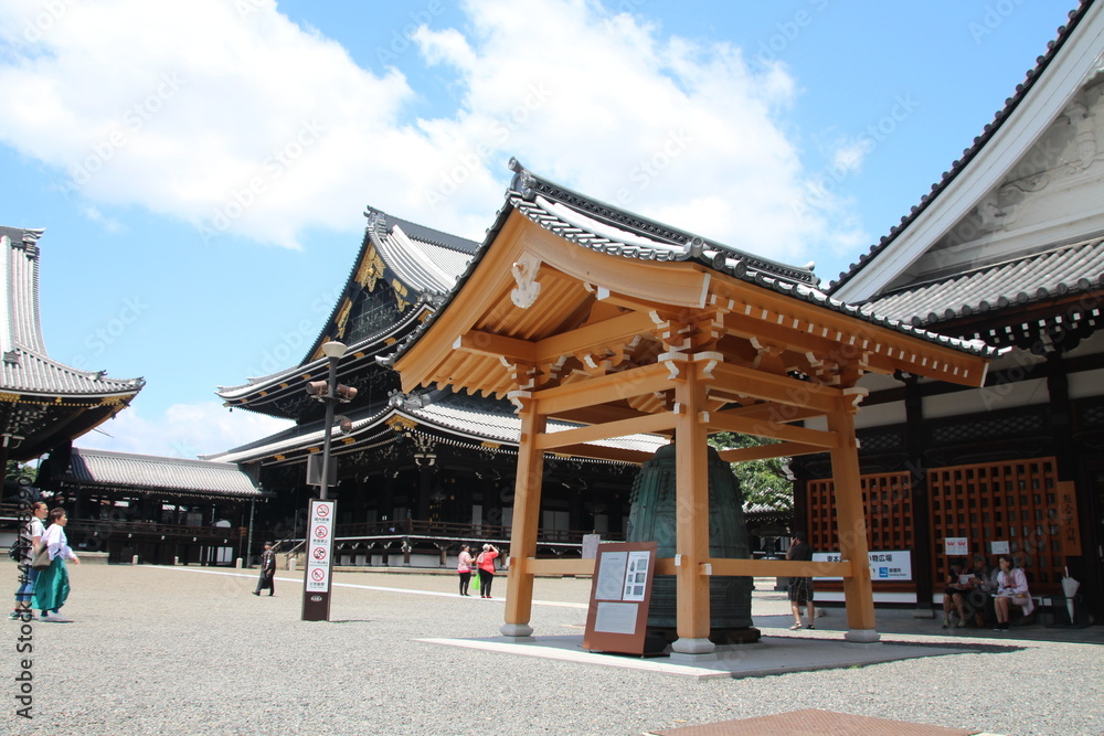 Templo Higashi Honganji, Kioto. Es un buen ejemplo del budismo japonés contemporáneo. Templo Higashi Honganji, Kioto. Es un buen ejemplo del budismo japonés contemporáneo.
