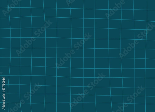 Modern dark blue grid background. Vector hand drawn texture backdrop. 