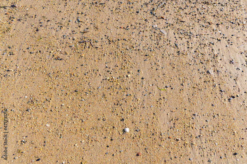 Small grains of sand on the beach Small grains of sand on the beach