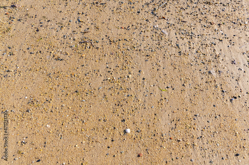 Small grains of sand on the beach